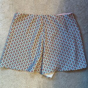 Alice + Olivia Multicolor Patterned High Waist Shorts